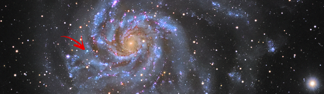 "SN 2011fe in M101 (photo credit Lieven Persoons)"